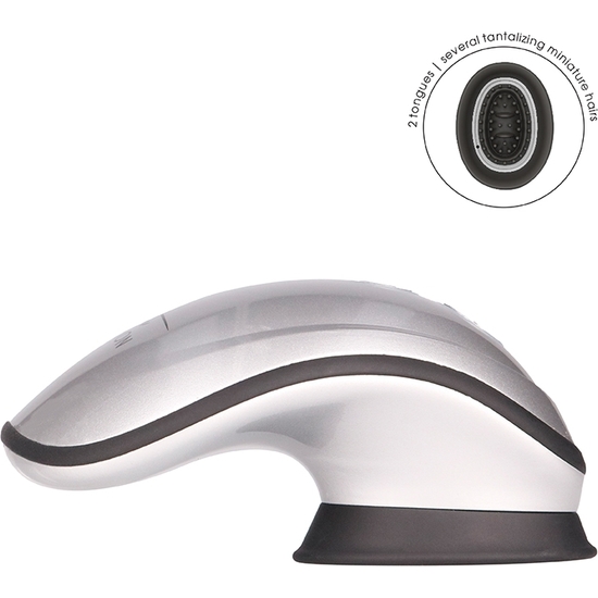 TWITCH HANDS - FREE SUCTION & VIBRATION TOY - SILVER image 6