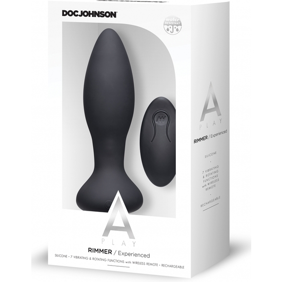 RIMMER - EXPERIENCED - RECHARGEABLE ANAL PLUG - BLACK image 1