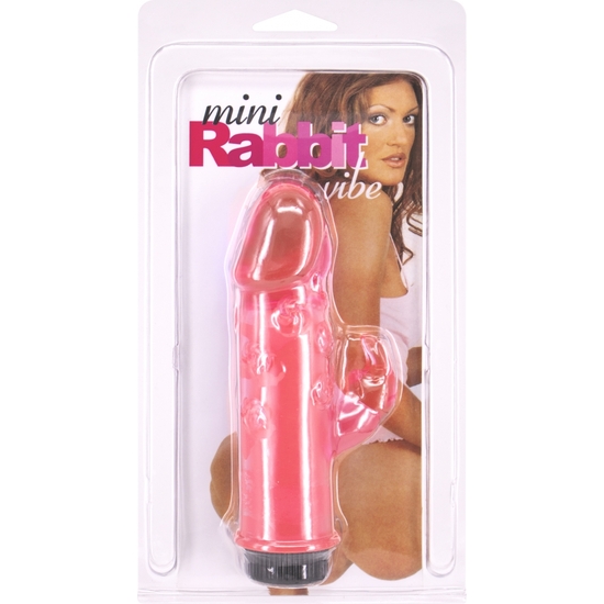 MINI RABBIT VIBRATOR - HOT PINK image 1