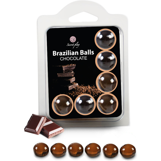 SET 6 BRAZILIAN BALLS CHOCOLATE image 0