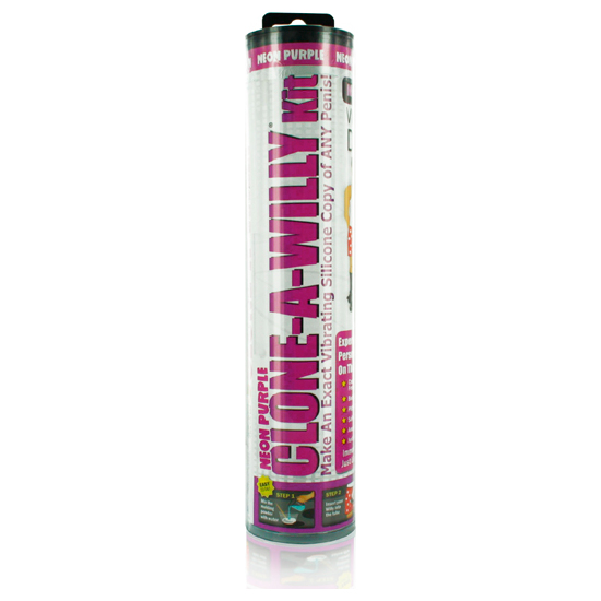 CLONE A WILLY KIT NEON PURPLE VIBRATING KIT image 0