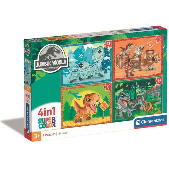 PUZZLE PROGRESIVO 4 EN 1 JURASSIC W image 0