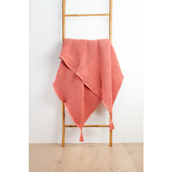 PLAID VERANO ARNIA - SALMON - 180X220 CM image 0