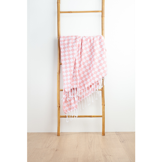 PLAID VERANO DROP - SALMON - 130X170 CM image 0