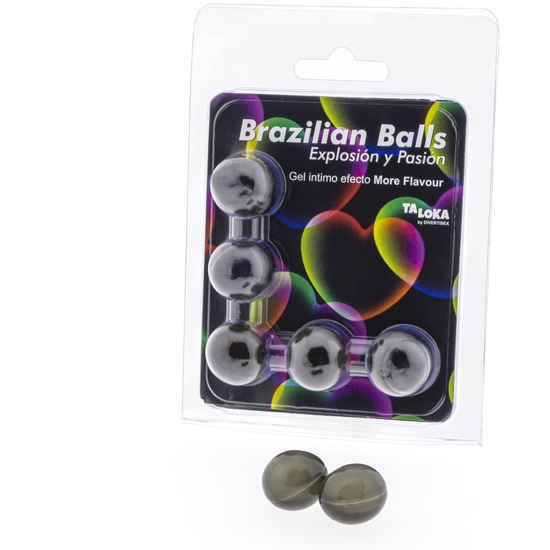 5 BRAZILIAN BALLS EXPLOSION DE AROMAS GEL EXCITANTE EFECTO MORE FLAVOUR image 0