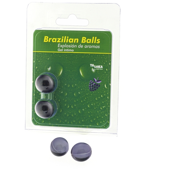 2 BRAZILIAN BALLS EXPLOSION DE AROMAS GEL INTIMO - FRUTAS DEL BOSQUE image 0