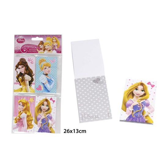 BLOCK NOTAS MINI, DISNEY, -PRINCESS-, 4UDS. image 0