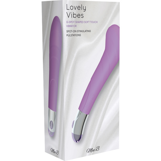 LOVELY VIBES G-SPOT SHAPED SOFT TOUCH VIBRATOR PURPLE image 1
