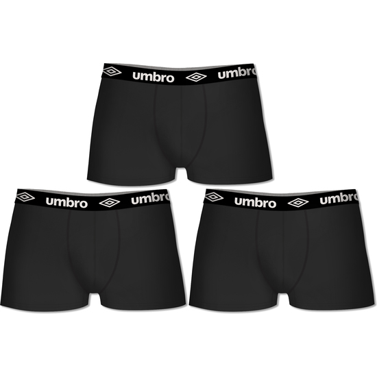 PACK 3 CALZONCILLOS UMBRO EN COLOR NEGRO PARA HOMBRE image 0