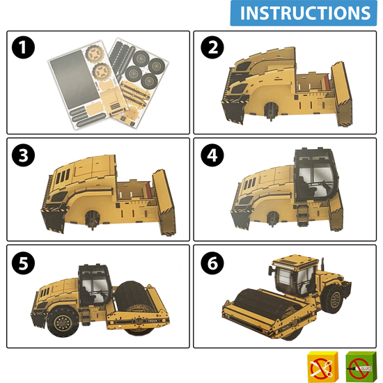 PUZZLE 3D APISONADORA -50 PCS - TAMAÑO MONTADO: 25.4CM X 13CM X 11.5CM image 4