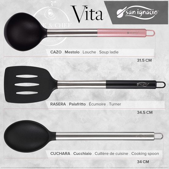 SET 3PC UTENSILIOS DE COCINA NYLON image 2