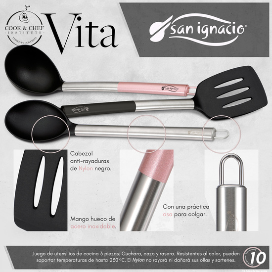 SET 3PC UTENSILIOS DE COCINA NYLON image 3