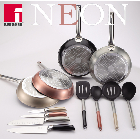 PACK DE 3 SARTENES SAN IGNACIO Ø16CM Ø20CM Ø24CM + SET DE 4PC DE UTENSILIOS DE COCINA EN NYLON image 3