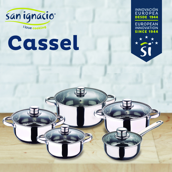 PACK DE 3 SARTENES SAN IGNACIO Ø16CM Ø20CM Ø24CM + BATERÍA DE COCINA DE 12 PIEZAS EN ACERO INOXIDABLE image 3