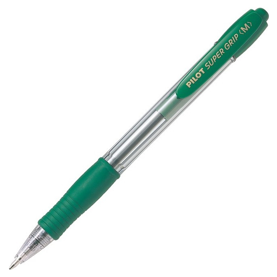 BOLIGRAFO PILOT SUPER GRIP - VERDE image 0