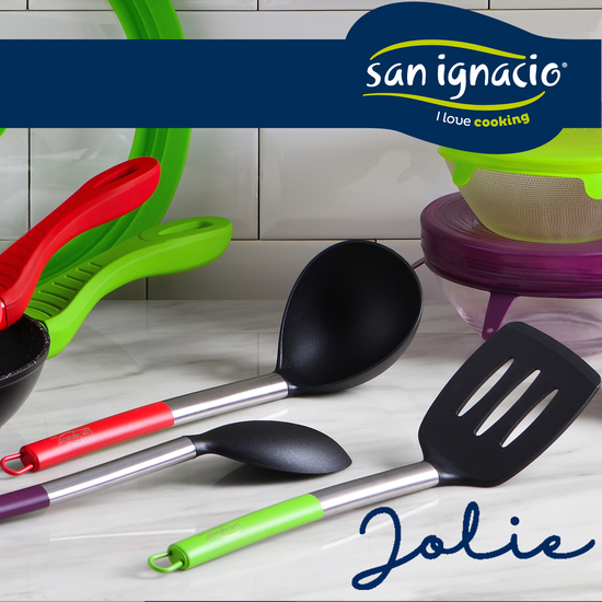 PACK DE 3 SARTENES SAN IGNACIO Ø16CM Ø20CM Ø24CM + SET DE 3PC UTENSILIOS DE COCINA EN NYLON image 3