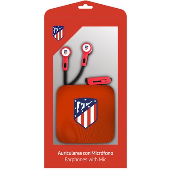 AURICULAR BOTON CON MICRO ATLETICO DE MADRID image 0