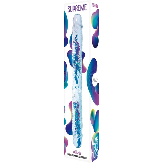 ALIVE - SUPREME JELLY DILDO - TRANSPARENT image 1