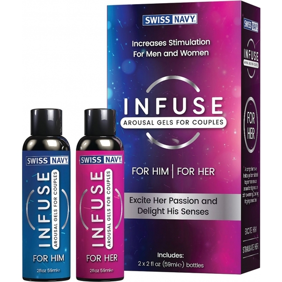 SWISS NAVY INFUSE 2-IN-1 AROUSAL GEL FOR HIM & HER - 59ML image 0