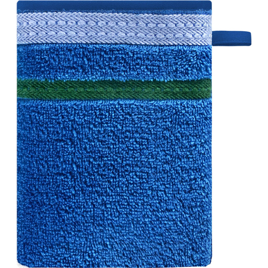 PACK DE 2 SET DE 3 Y 4 TOALLAS DE BAÑO CADA UNO RESPECTIVAMENTE EN COLOR VERDE Y AZUL A RAYAS image 6