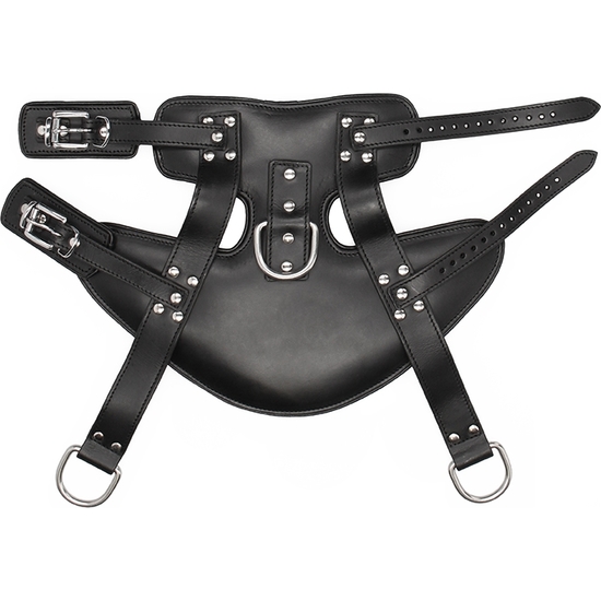 SUSPENSION CUFFS SADDLE LEATHER HEAVY DUTY - BLACK image 1