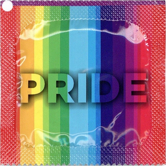EXS PRIDE THEMED CONDOMS MIXED DESIGNS - 100 PACK image 1