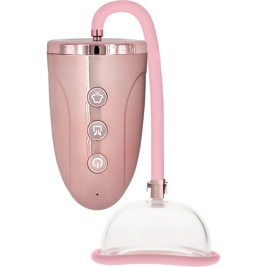 RECHARGEABLE PUSSY PUMP - PINK image 0
