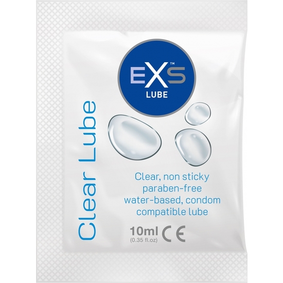EXS CLEAR LUBE SACHETS 100 PACK - 10 ML image 0