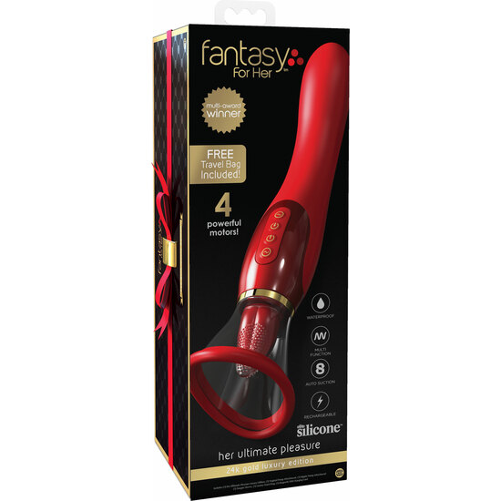 FANTASY FOR HER ULTIMATE PLEASURE 24K GOLD LUXURY EDITION - RED image 1