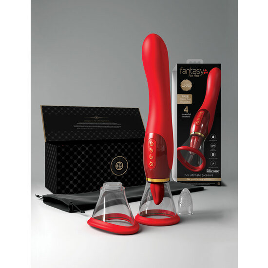 FANTASY FOR HER ULTIMATE PLEASURE 24K GOLD LUXURY EDITION - RED image 2