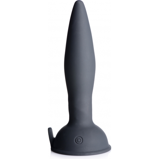 TURBO ASS-SPINNER SILICONE ANAL PLUG WITH REMOTE CONTROL - BLACK image 1