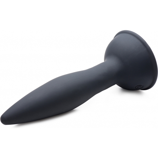 TURBO ASS-SPINNER SILICONE ANAL PLUG WITH REMOTE CONTROL - BLACK image 2