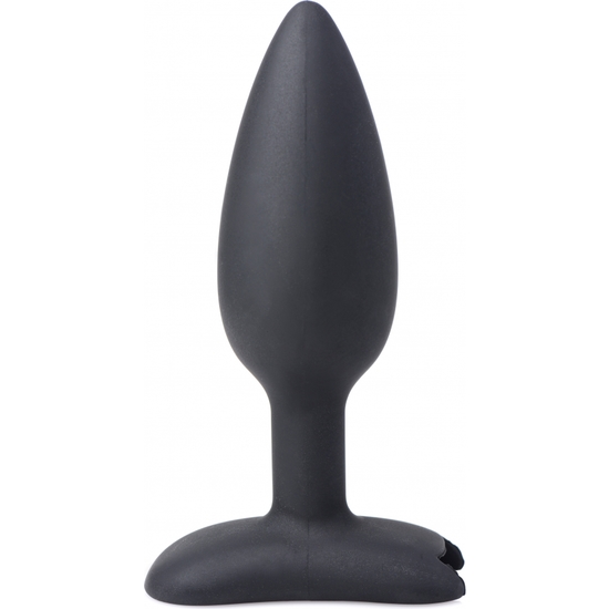 BUM SHOCK E-STIM SILICONE ANAL PLUG - BLACK image 0