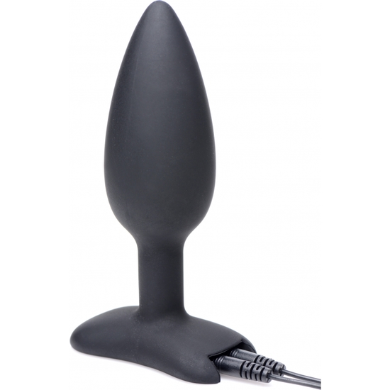 BUM SHOCK E-STIM SILICONE ANAL PLUG - BLACK image 3