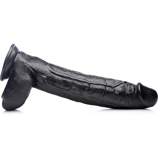 RAGING RHINO 17 INCH VEINY DILDO - BLACK image 2