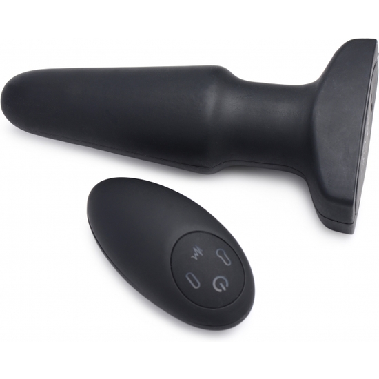 10X INFLATABLE + VIBRATING SILICONE ANAL PLUG image 1