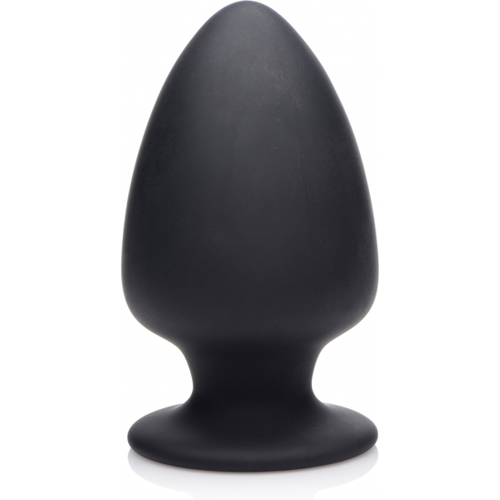 SQUEEZABLE LARGE ANAL PLUG - BLACK image 0