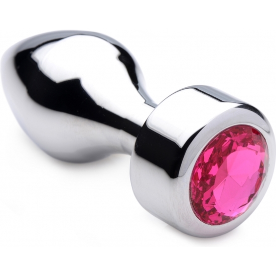 WEIGHTED BASE ALUMINUM PLUG PINK GEM - MEDIUM image 0