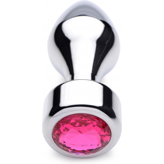 WEIGHTED BASE ALUMINUM PLUG PINK GEM - MEDIUM image 3