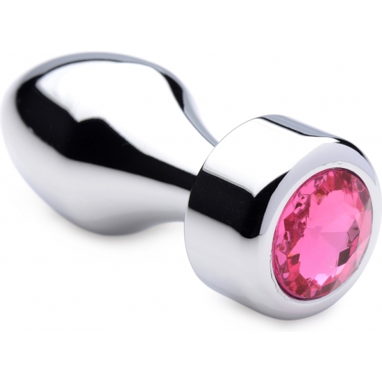 WEIGHTED BASE ALUMINUM PLUG PINK GEM - SMALL image 0