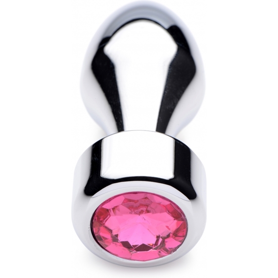 WEIGHTED BASE ALUMINUM PLUG PINK GEM - SMALL image 3