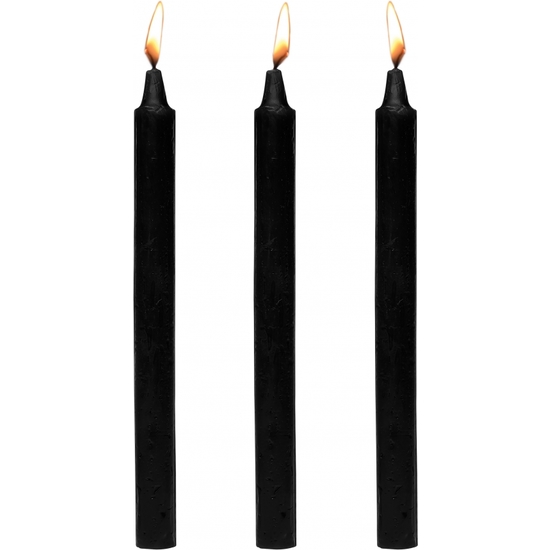 DARK DRIPPERS FETISH DRIP CANDLES SET OF 3 - BLACK image 0