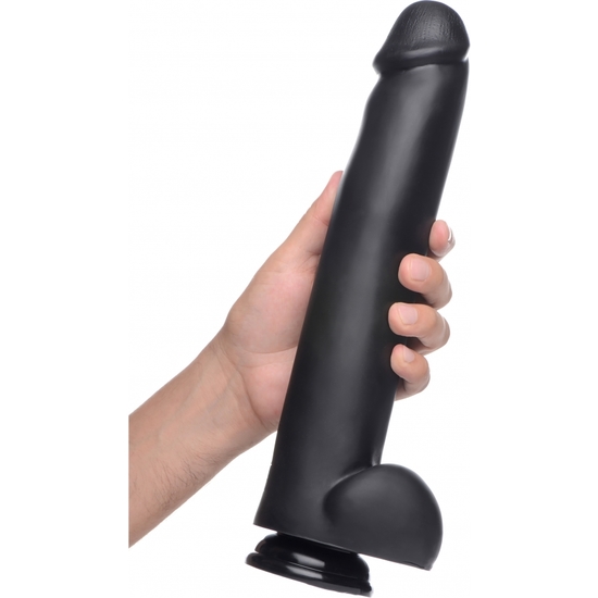 THE MASTER SUCTION CUP DILDO - BLACK image 1