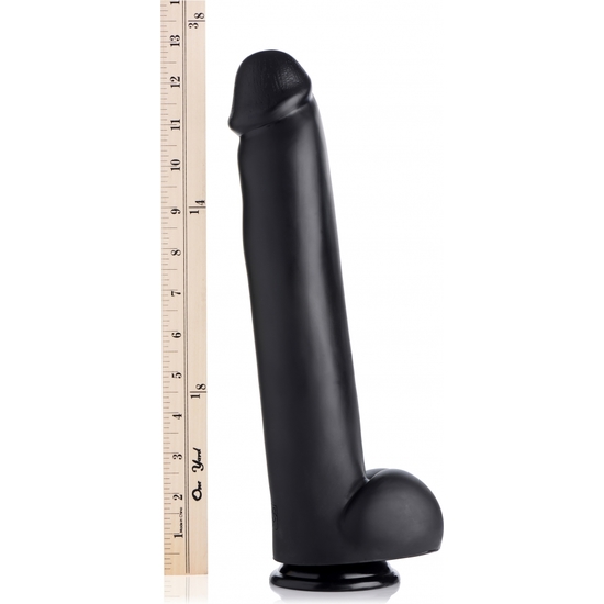 THE MASTER SUCTION CUP DILDO - BLACK image 2
