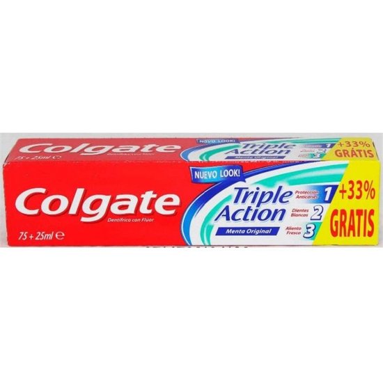 COLGATE TRIPLE ACTION DENTÍFRICO 75ML + 33ML image 0