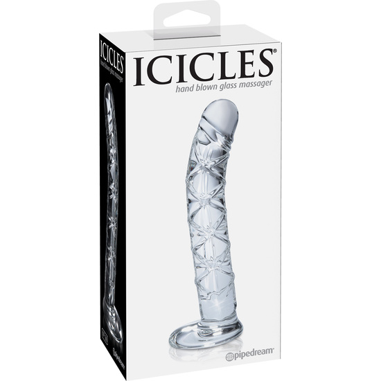 ICICLES NUMBER 60 HAND BLOWN GLASS MASSAGER image 1