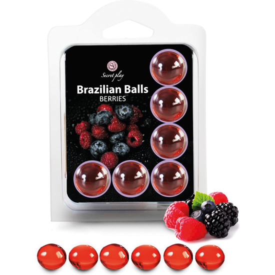 SET 6 BRAZILIAN BALLS FRUTAS DEL BOSQUE image 0