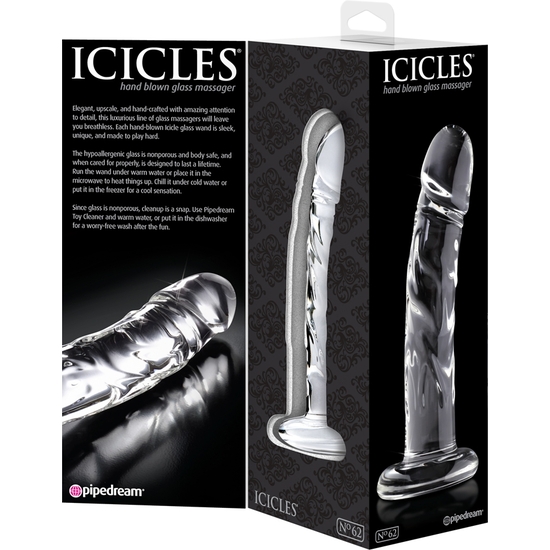 ICICLES NUMBER 62 HAND BLOWN GLASS MASSAGER image 4