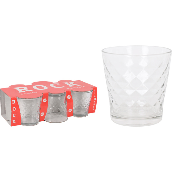 SET 6 VASOS 290CC ROCK DIAMANTS image 0