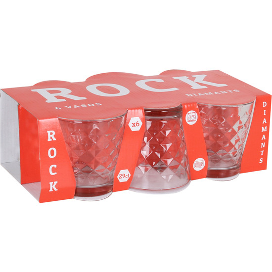 SET 6 VASOS 290CC ROCK DIAMANTS image 5